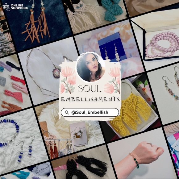 New Ladies Bohemian Styles Woven Macrame Fancy Hoops, Handmade w/Love Earrings - Picture 11 of 16